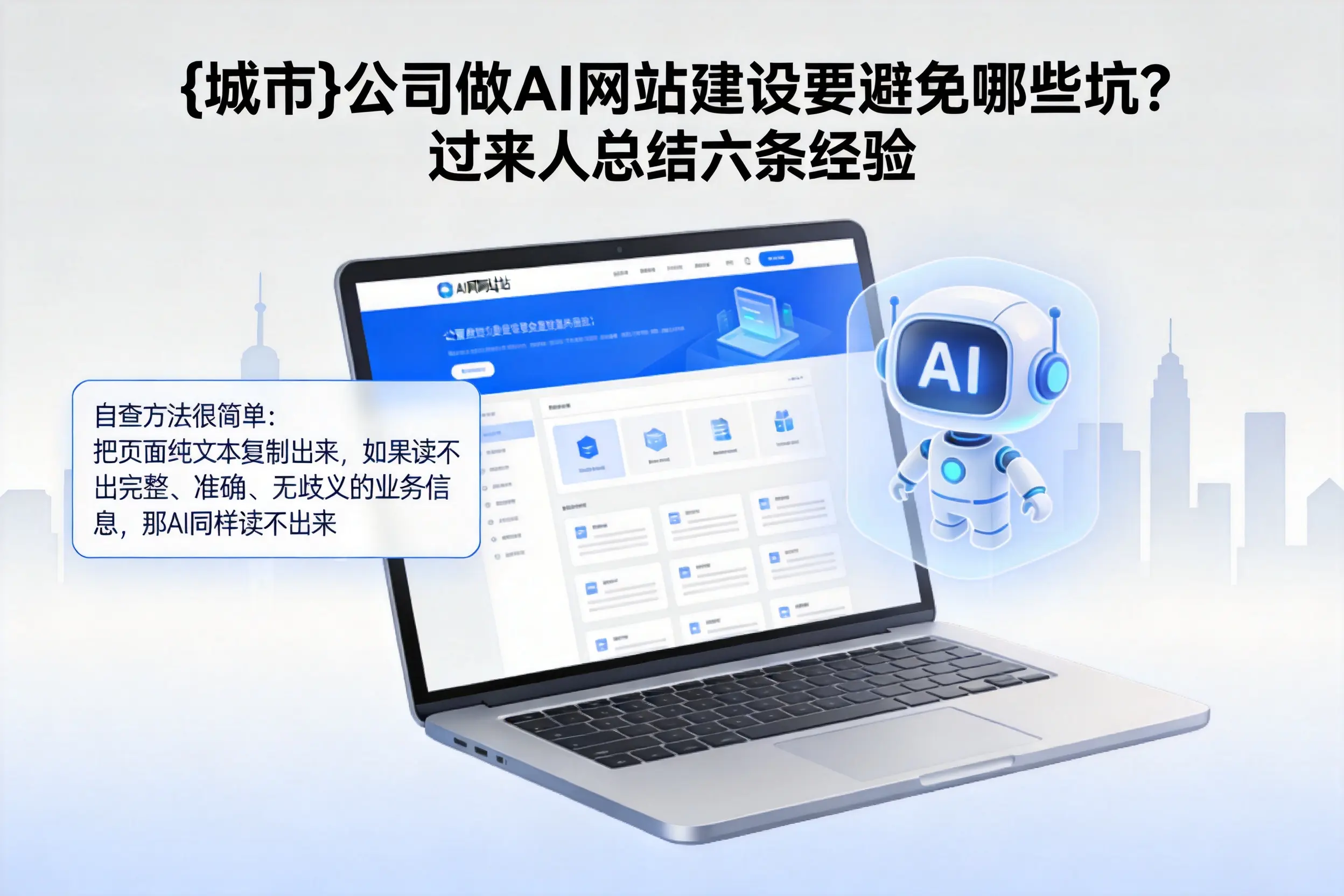 平顶山公司做AI网站建设要避免哪些坑?过来人总结六条经验