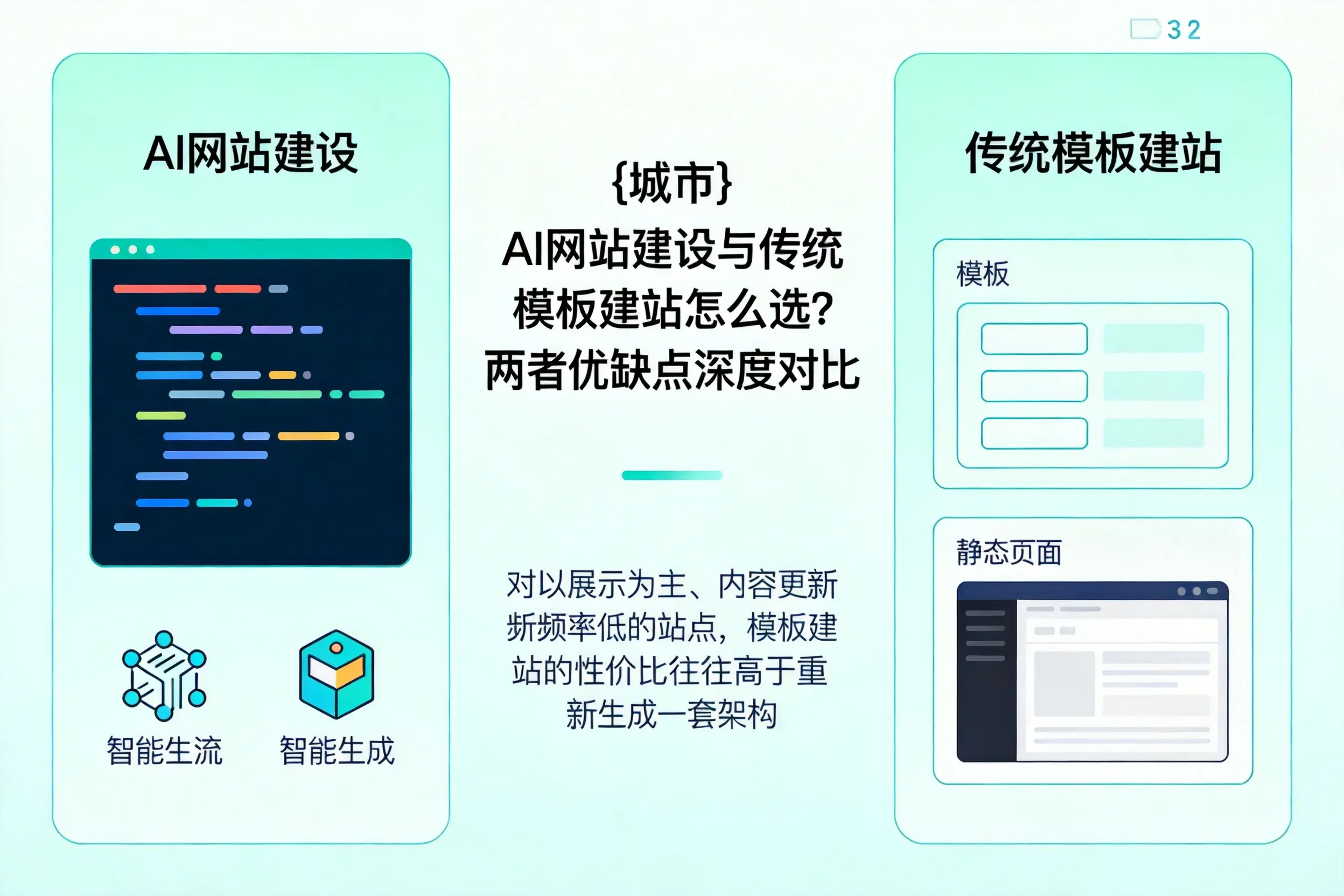 平顶山AI网站建设与传统模板建站怎么选?两者优缺点深度对比