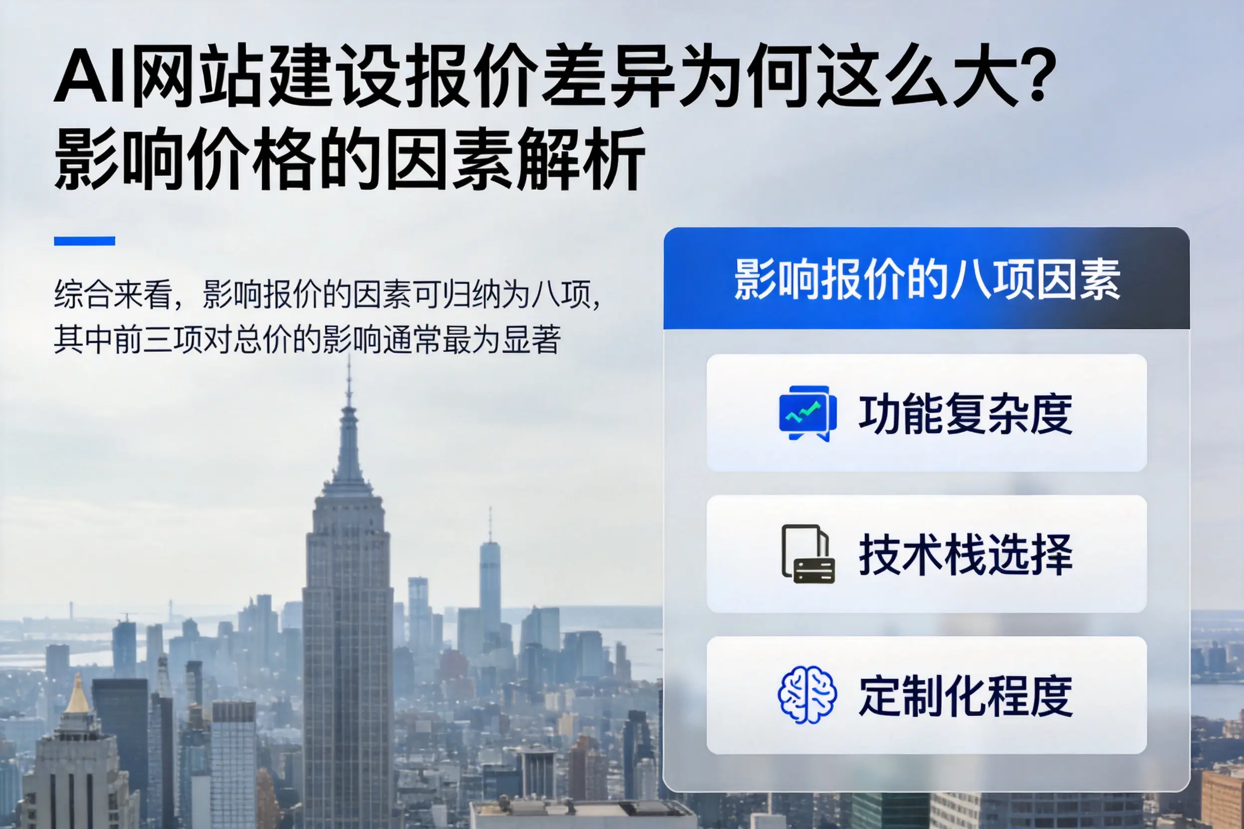 平顶山AI网站建设报价差异为何这么大?影响价格的因素解析