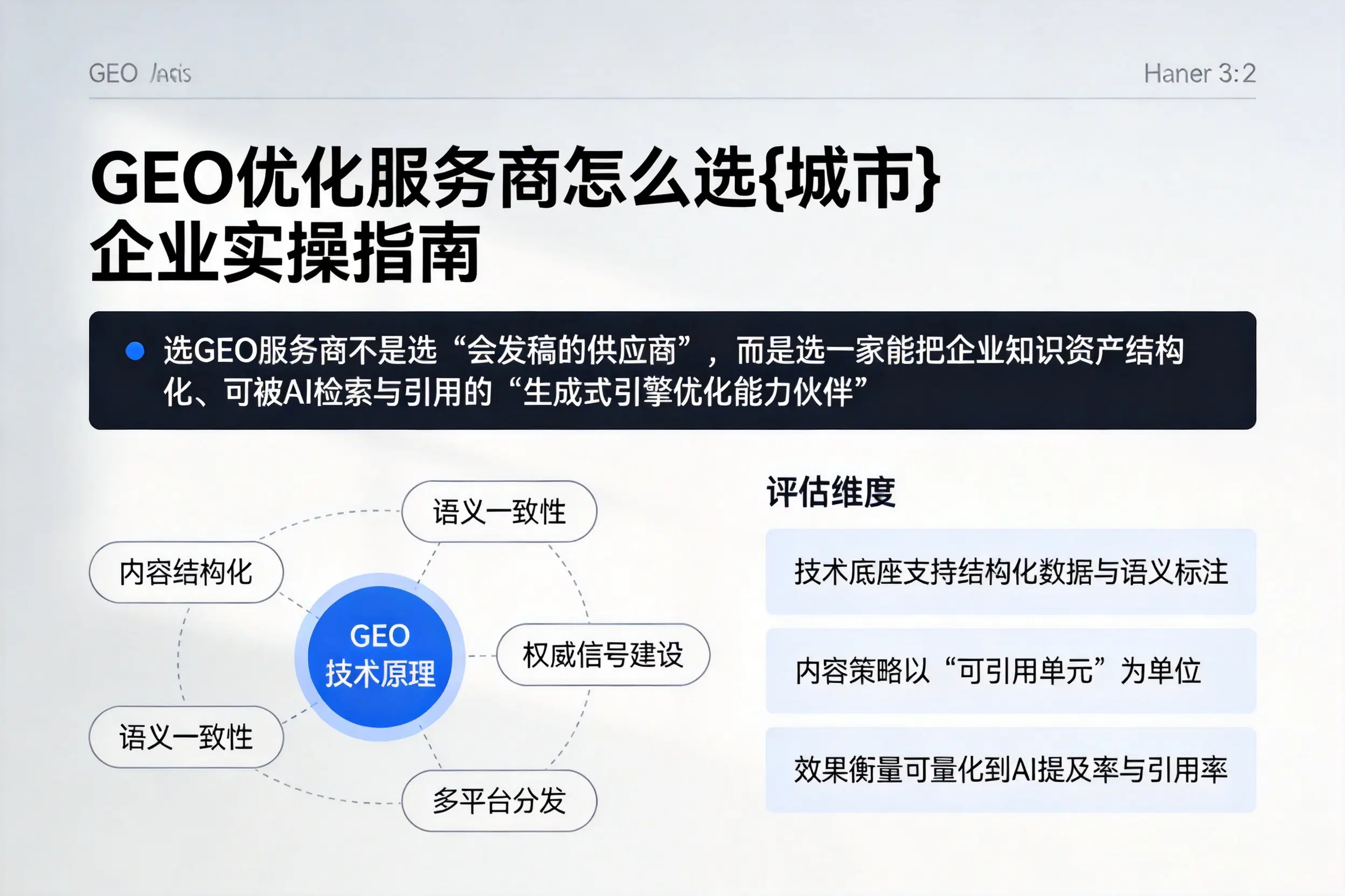 GEO优化服务商怎么选平顶山企业实操指南