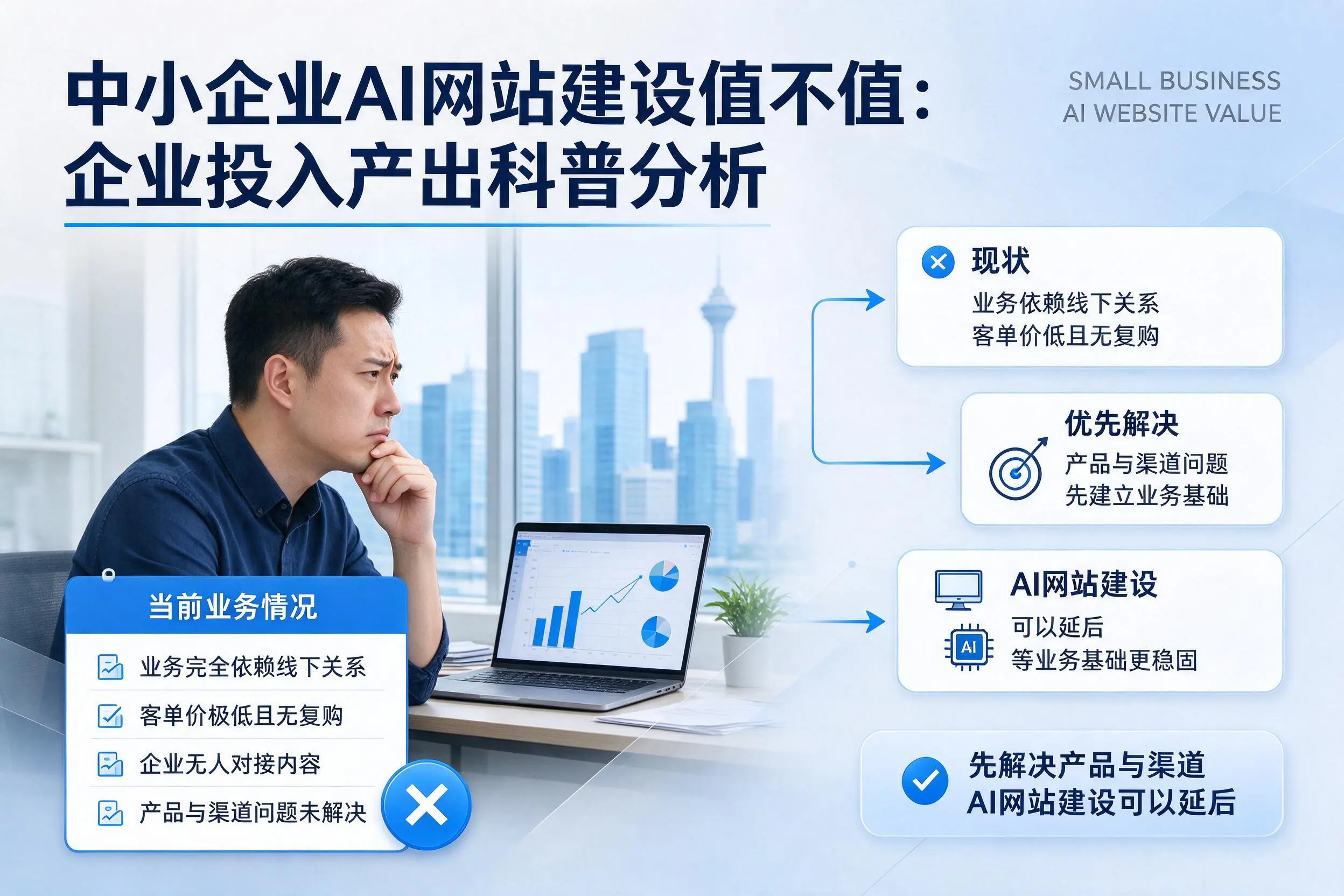中小企业AI网站建设值不值:平顶山企业投入产出科普分析