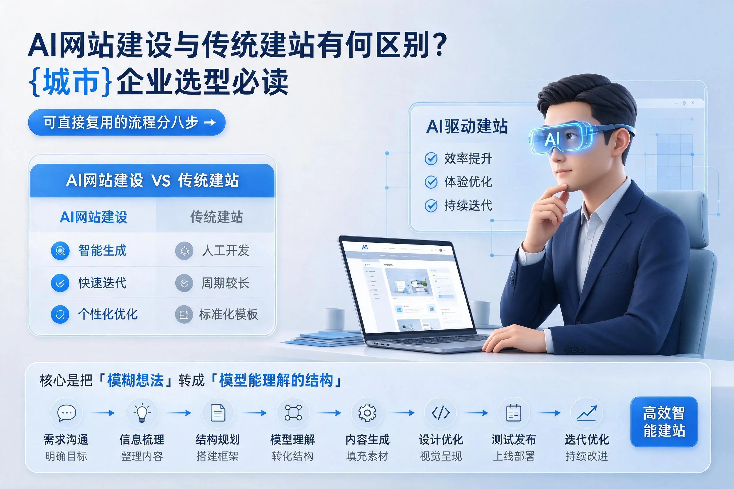 AI网站建设与传统建站有何区别?平顶山企业选型必读